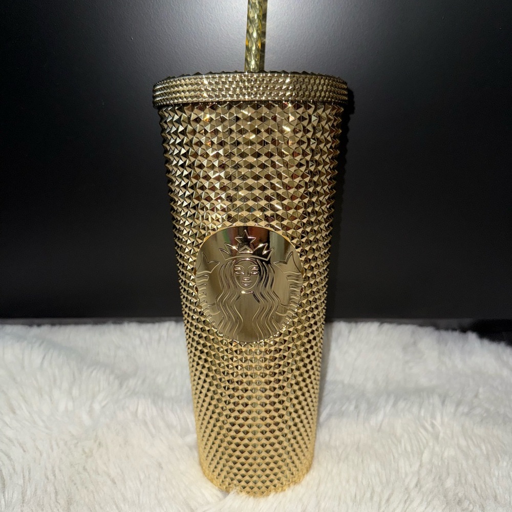 Starbucks Gold Textured Tumbler